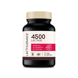 LACTOLERANCE 4500 - Éco-recharge de 240 gélules de lactase