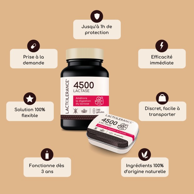 LACTOLERANCE 4500 - Pack de 600 gélules