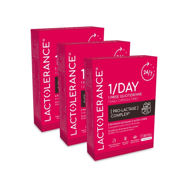 LACTOLERANCE 1/DAY - 3 mois - 90 gélules