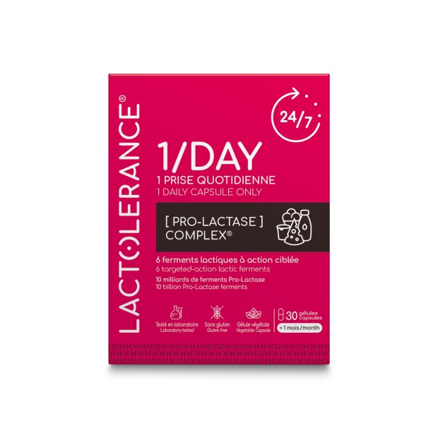 LACTOLERANCE 1/DAY - 12 mois - 360 gélules