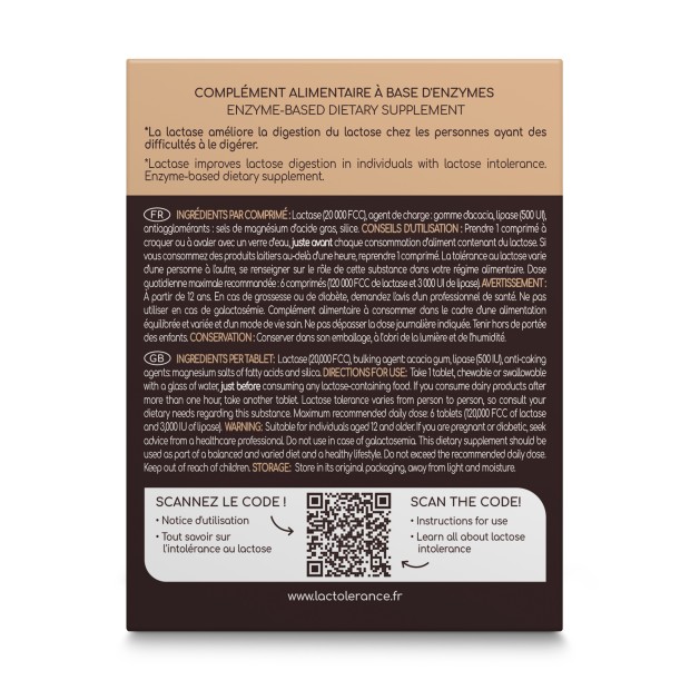 Lactolérance Ultra Lactase + Lipase