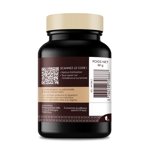 LACTOLERANCE ULTRA - Eco-refill of 200 tablets of lactase + lipase