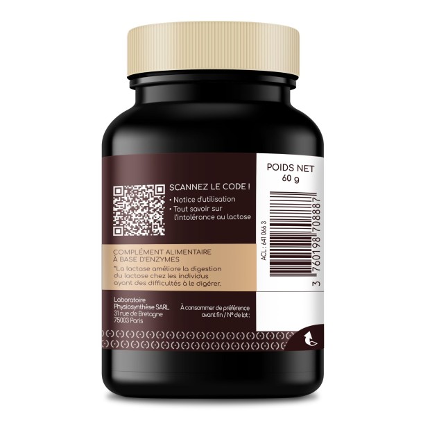 Flacon de lactase + lipase