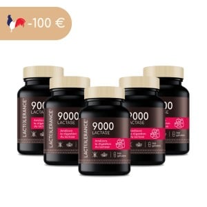 LACTOLERANCE 9000 - Pack de 720 gélules de lactase