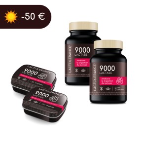 LACTOLERANCE 9000 - Pack of 360 lactase capsules
