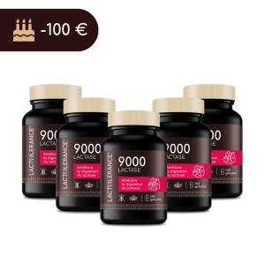 LACTOLERANCE 9000 - Envase de 720 cápsulas de lactasa