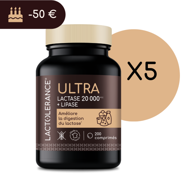 LACTOLERANCE ULTRA - 1000 Tabletten Laktase + Lipase