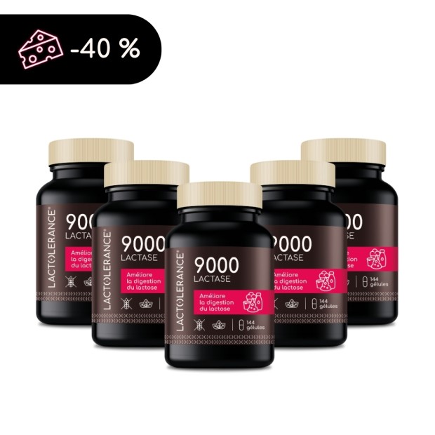 LACTOLERANCE 9000 - Pack de 720 gélules de lactase