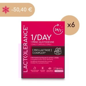 LACTOLERANCE 1/DAY - 6 months - 180 capsules