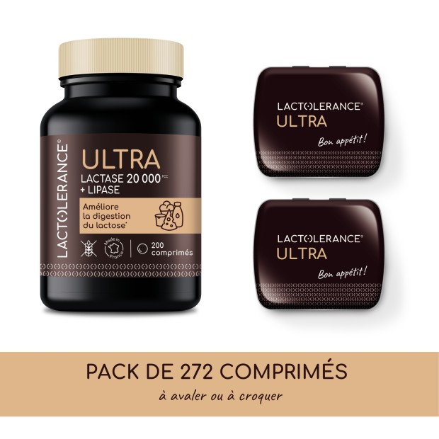 LACTOLERANCE ULTRA - 272 compresse di lattasi + lipasi