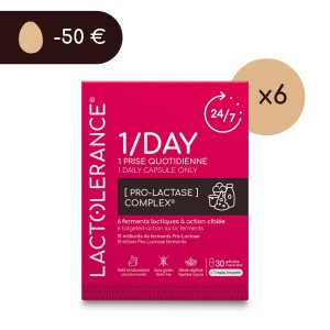 LACTOLERANCE 1/DAY - 6 months - 180 capsules