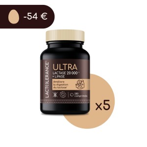 LACTOLERANCE ULTRA - 1000 compresse di lattasi + lipasi