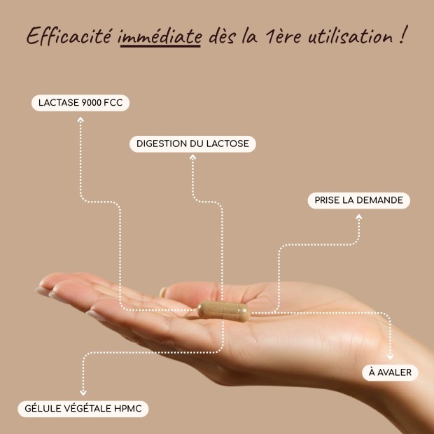 LACTOLERANCE 9000 - Pack de 288 gélules de lactase