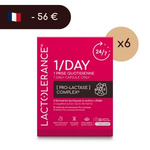 LACTOLERANCE 1/DAY - 6 months - 180 capsules