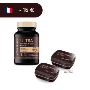 LACTOLERANCE ULTRA - 272 comprimés de lactase + lipase
