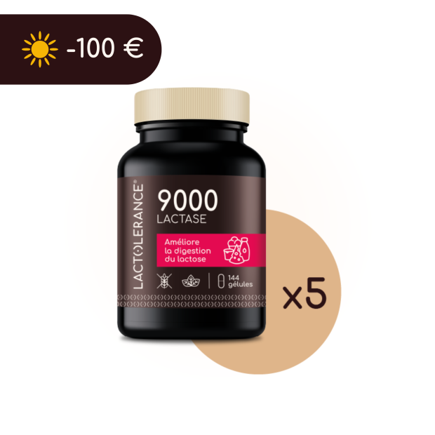 LACTOLERANCE 9000 - Pack de 720 gélules de lactase