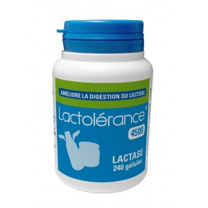 240 gélules de lactase - Eco-Format Lactolérance 4500