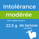 Pilulier de 60 gélules de lactase pour intolérance au lactose modérée