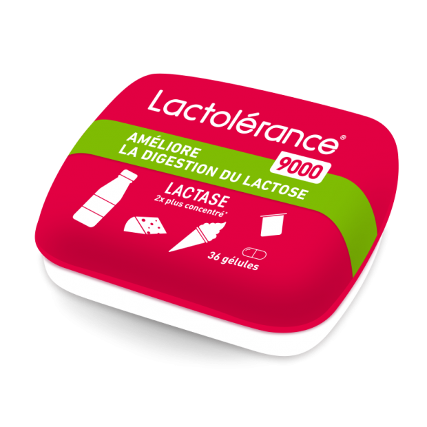 Ce pack contient 2 piluliers de 36 gélules de gélules de lactase pour intolérance au lactose sévère