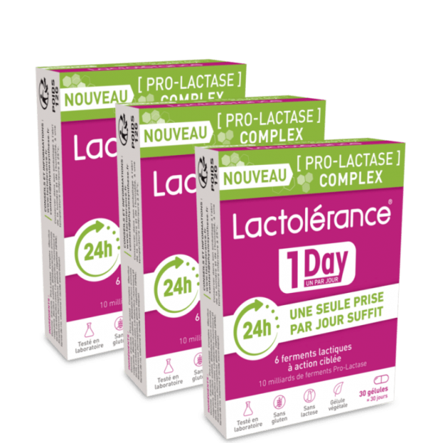 Lactolérance 1Day - 3 meses - 90 cápsulas