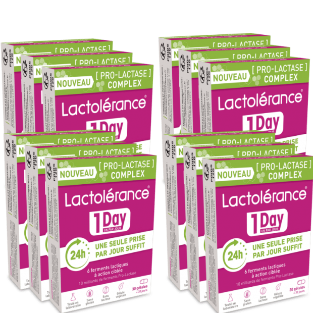 Lactolérance 1Day - 12 months - 360 capsules