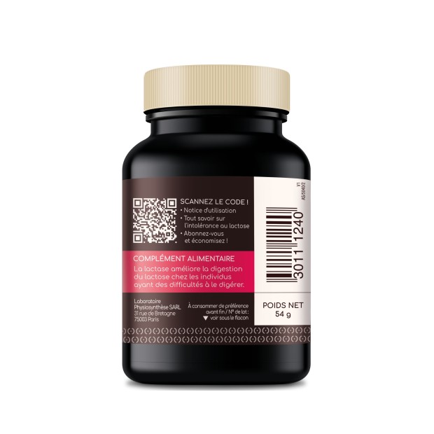LACTOLERANCE 9000 - Éco-recharge de 144 gélules de lactase