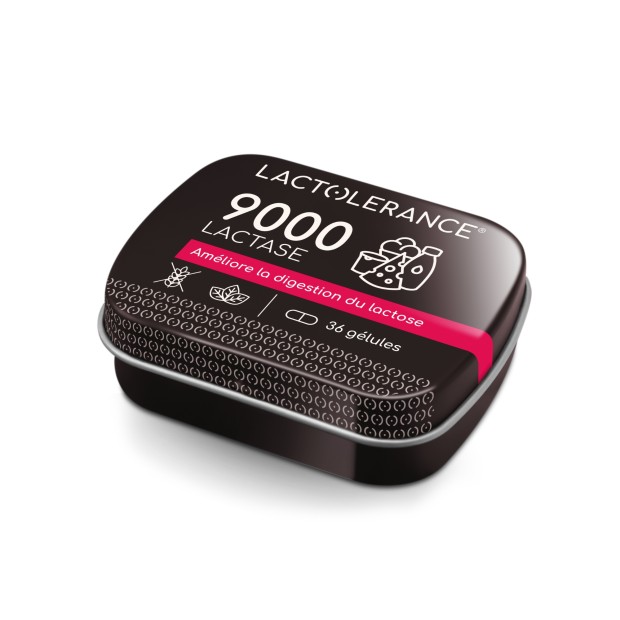 LACTOLERANCE 9000 - Pack de 180 gélules de lactase