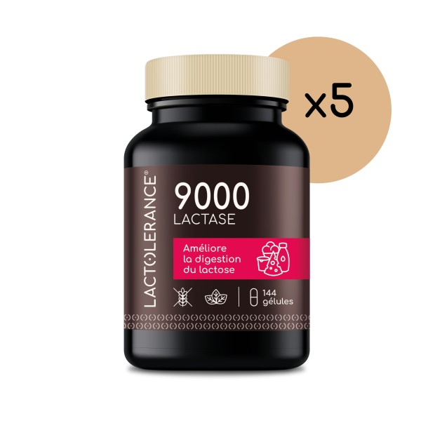 LACTOLERANCE 9000 - Pack de 720 gélules de lactase