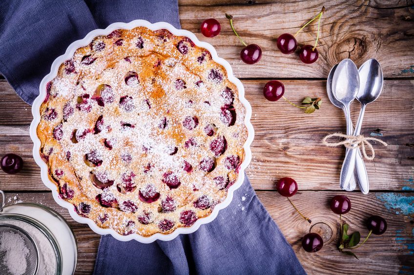 Clafoutis aux cerises sans lactose, recette grand-mère