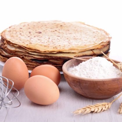 Crêpes sans lactose
