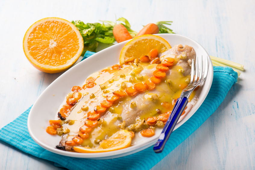 Filets de sole à l’orange, recette de poisson sans lactose