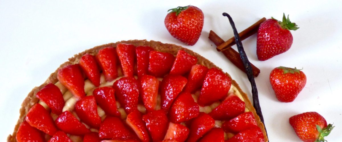Lactose-free strawberry pie
