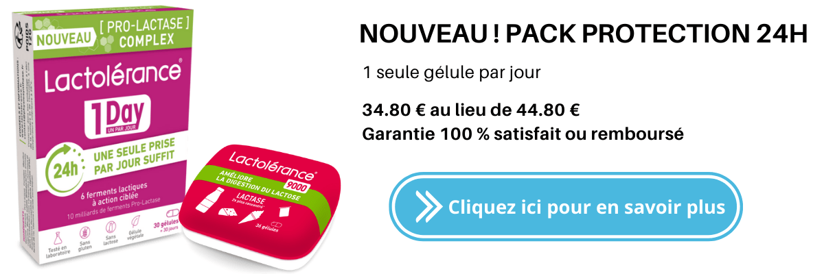 Pack Découverte Protection 24j contre l'intolérance au lactose