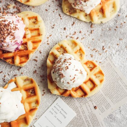 Recipe for lactose-free ice cream without an ice cream maker