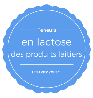 Connaissez-vous la teneur en lactose des produits laitiers ?